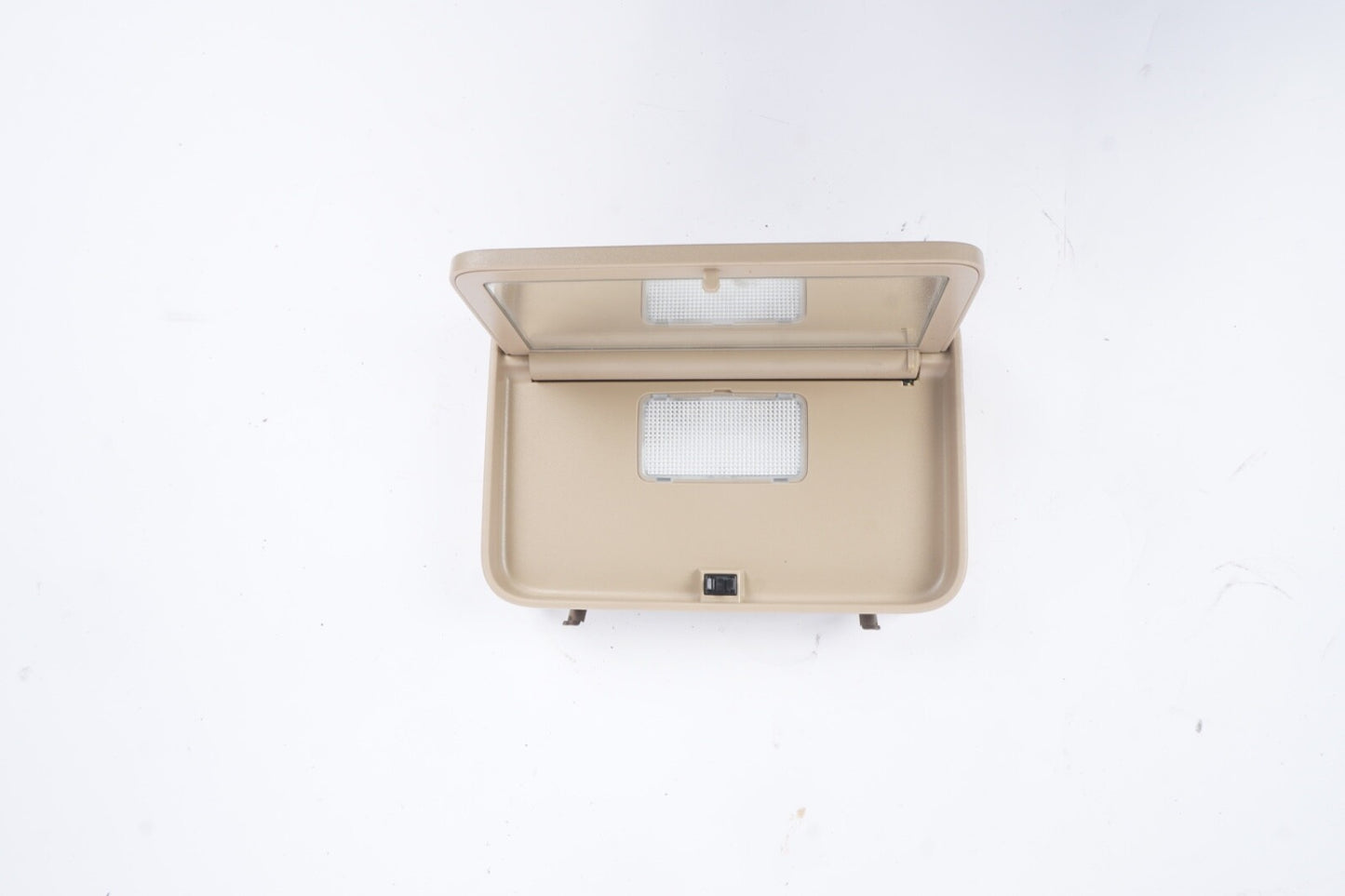 07-13 Mercedes W221 S400 S550 Rear Overhead Vanity Mirror Beige 2218101817 OEM