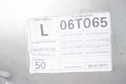 07-13 Mercedes W221 S550 S63 Rear Left Driver Door Window Regulator Motor OEM