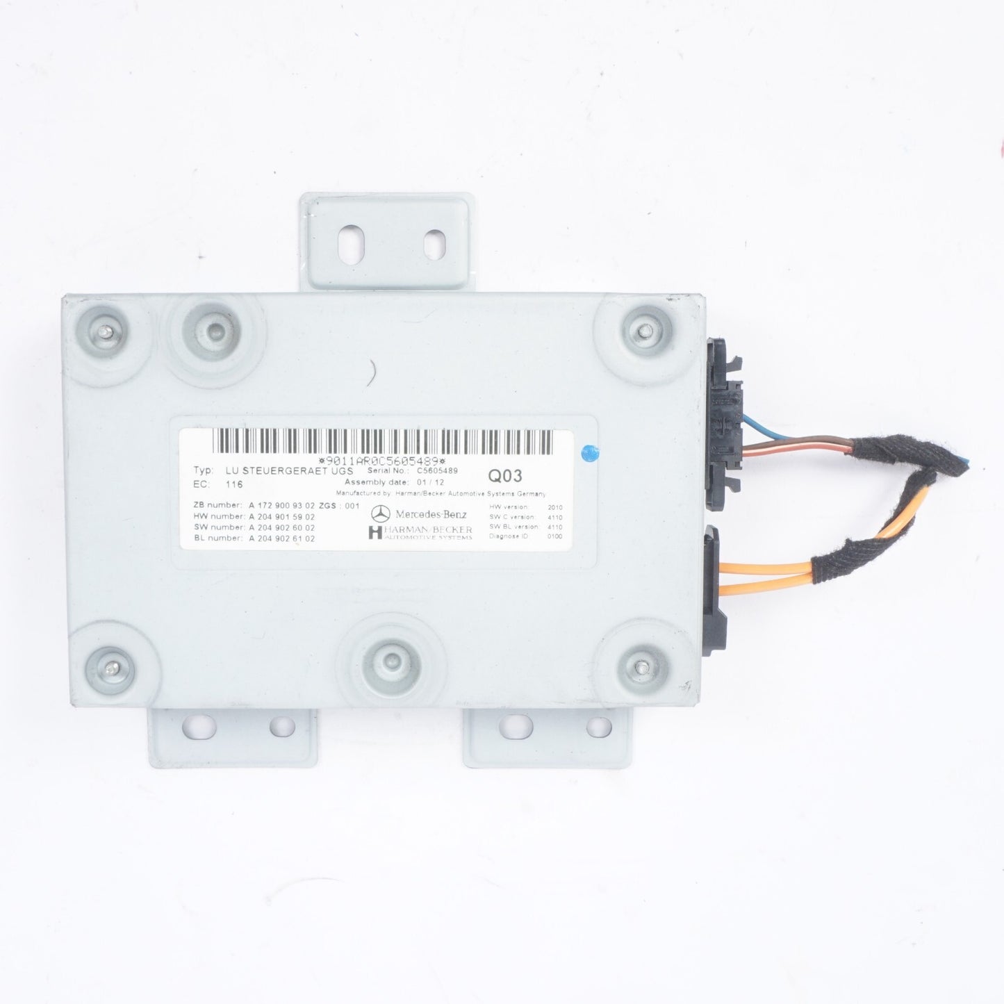 10-17 Mercedes W207 E350 E550 Harman Becker iPod Interface Module 2049009301 OEM