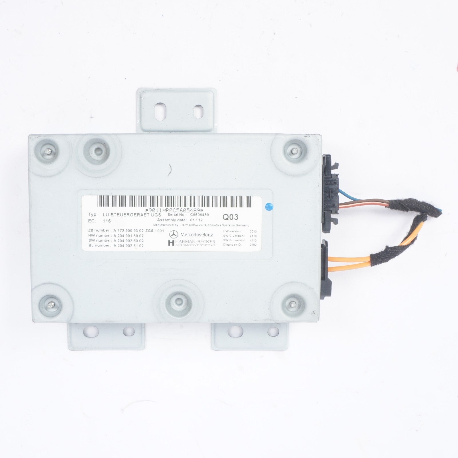 10-17 Mercedes W207 E350 E550 Harman Becker iPod Interface Module 2049009301 OEM