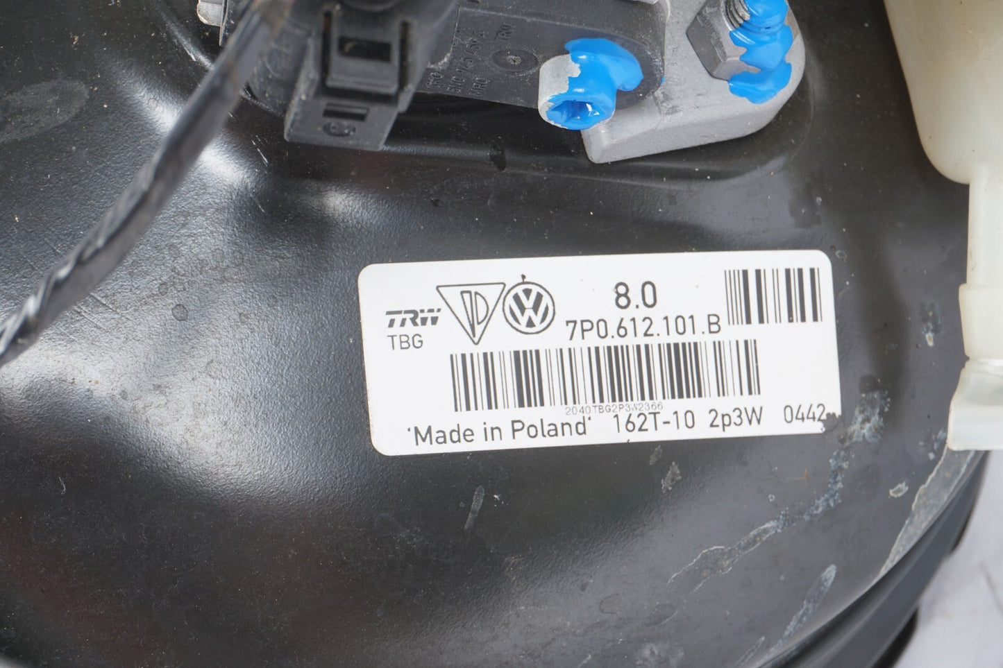 11-18 Porsche Cayenne 958 Power Brake Booster w/ Master Cylinder OEM
