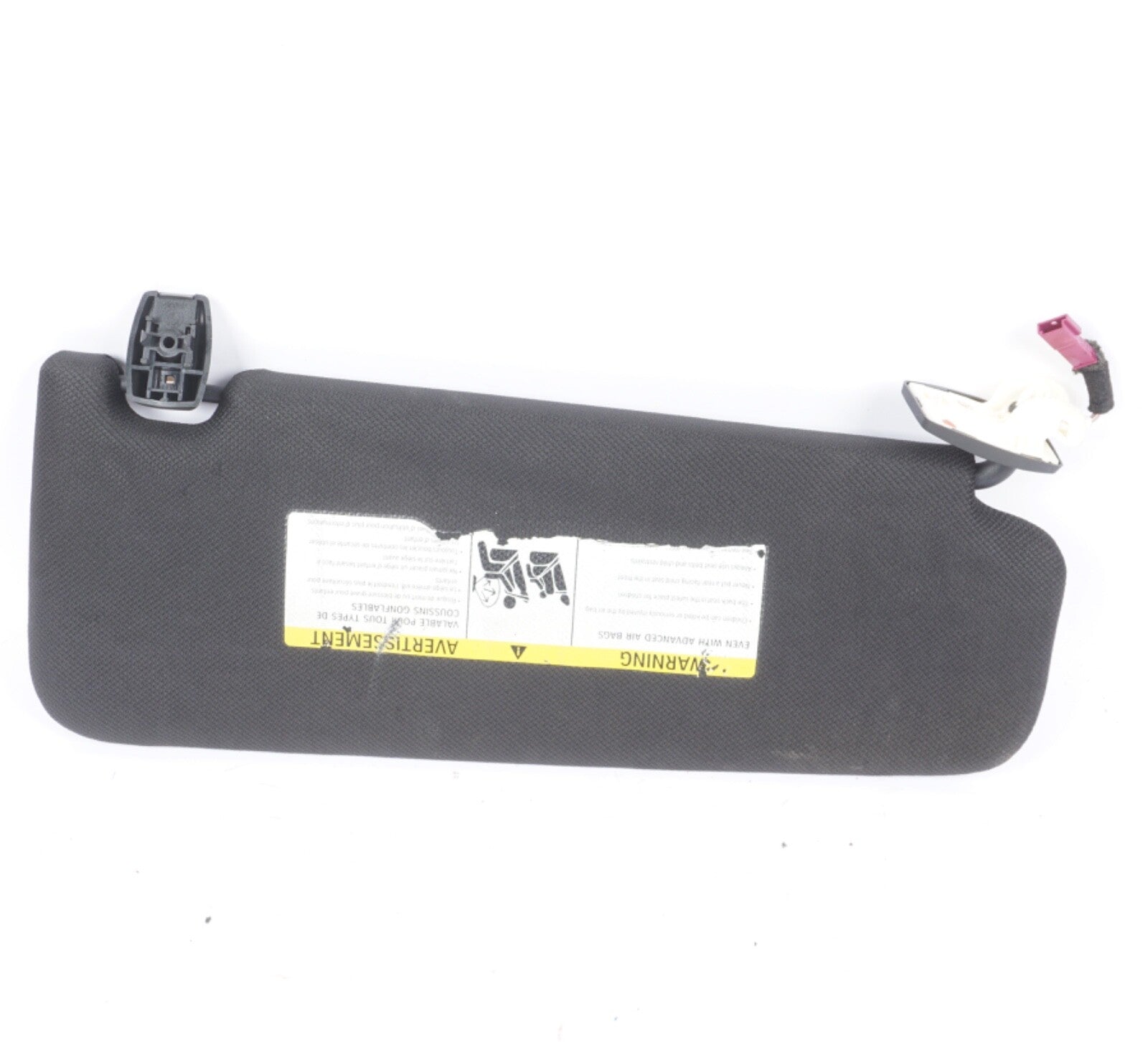 2011-2016 BMW 550i 535i 528i F10 Left  Front Sun Visor Black OEM 51168038165