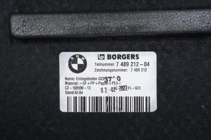 21 - 24 BMW 430I Convertible  Trunk Floor Panel Cover Trim Board 7489212 OEM