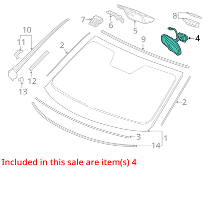 2018-2020 HONDA ODYSSEY INTERIOR REARVIEW MIRROR