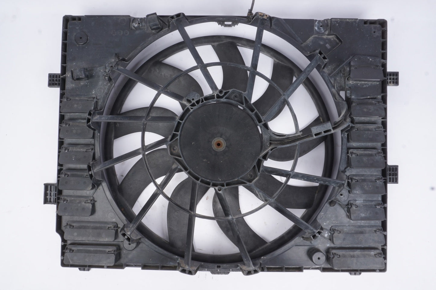 11-18 Porsche Cayenne Turbo 958 Engine Cooling Fan Motor Assembly NO MOTOR