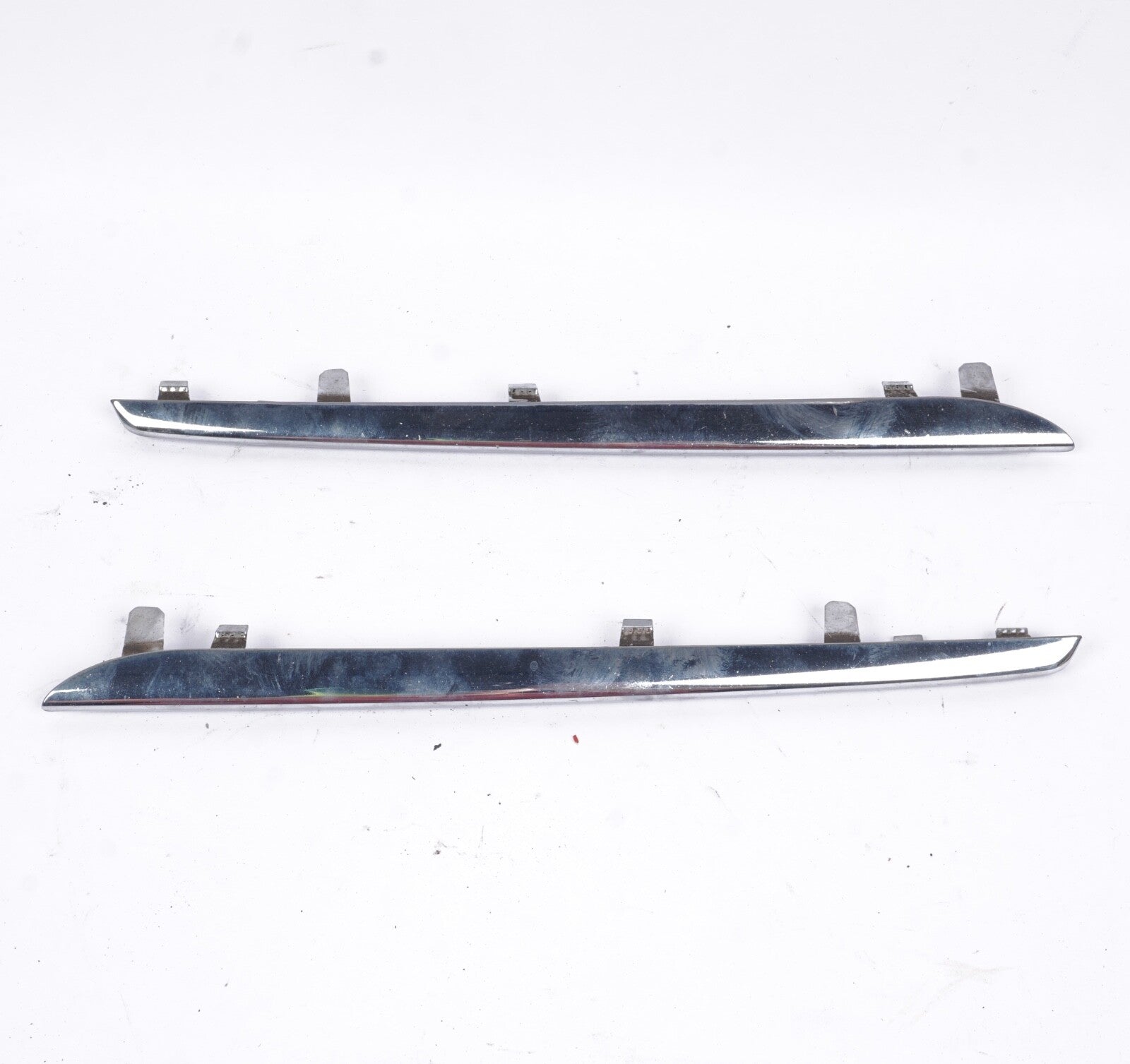 2014 - 2017 Mercedes E350 Coupe Front Grille Left Right Molding - PAIR