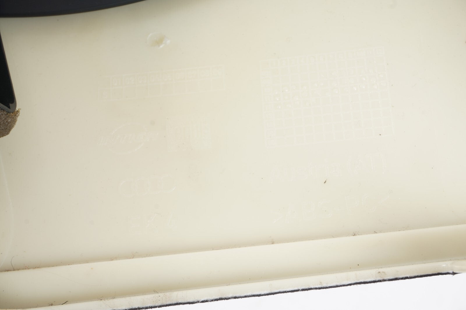 11-17 AUDI A8 A8L S8 REAR RIGHT SIDE B PILLAR TRIM COVER ALCANTARA OEM
