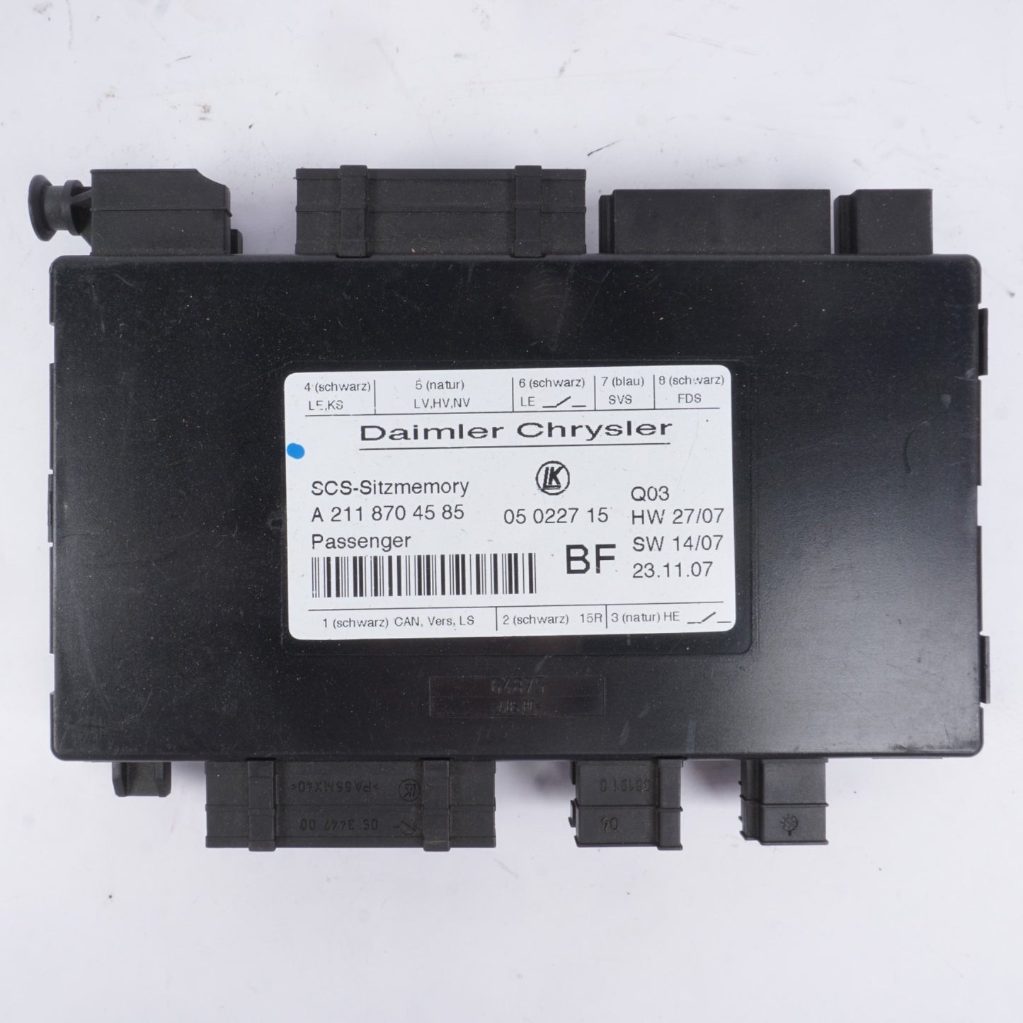 2003 - 2012 Mercedes W211 E350 CLS55 AMG SLK350 Front Right Seat Control Module