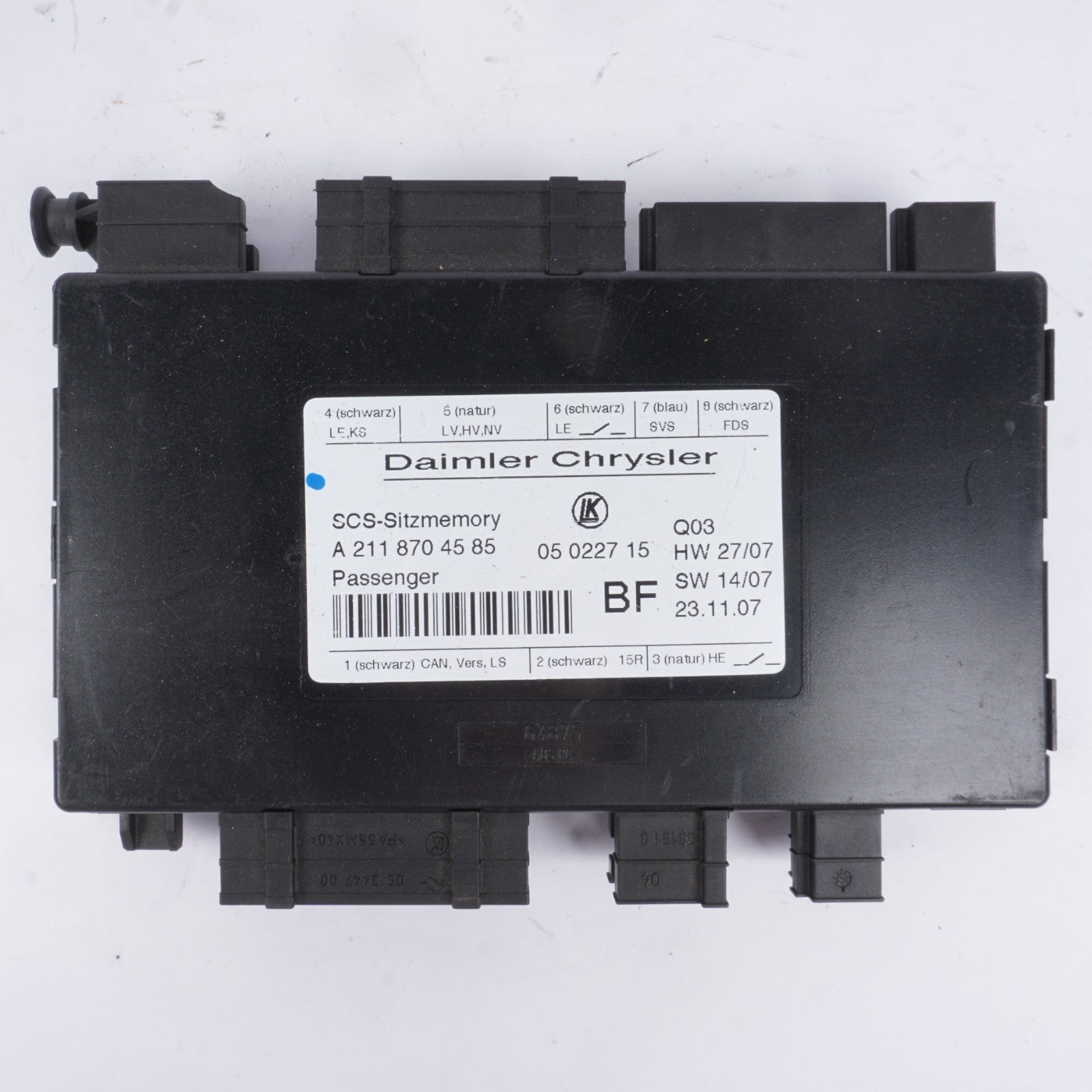 2003 - 2012 Mercedes W211 E350 CLS55 AMG SLK350 Front Right Seat Control Module