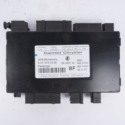 2003 - 2012 Mercedes W211 E350 CLS55 AMG SLK350 Front Right Seat Control Module
