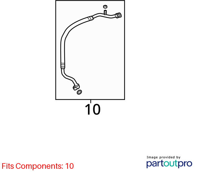 2019 - 2022 ACURA ILX 2.4L A/C AIR CONDITIONING SUCTION HOSE TUBE PIPE LINE OEM