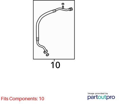 2019 - 2022 ACURA ILX 2.4L A/C AIR CONDITIONING SUCTION HOSE TUBE PIPE LINE OEM