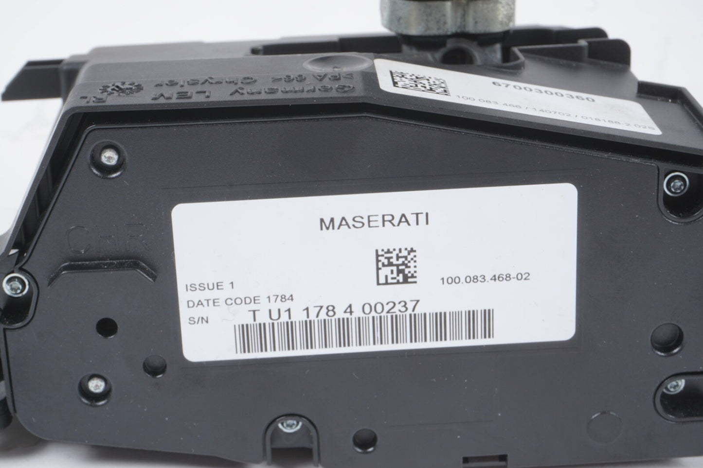 2014-2020 MASERATI QUATTROPORTE TRANSMISSION GEAR SHIFTER SELECTOR OEM