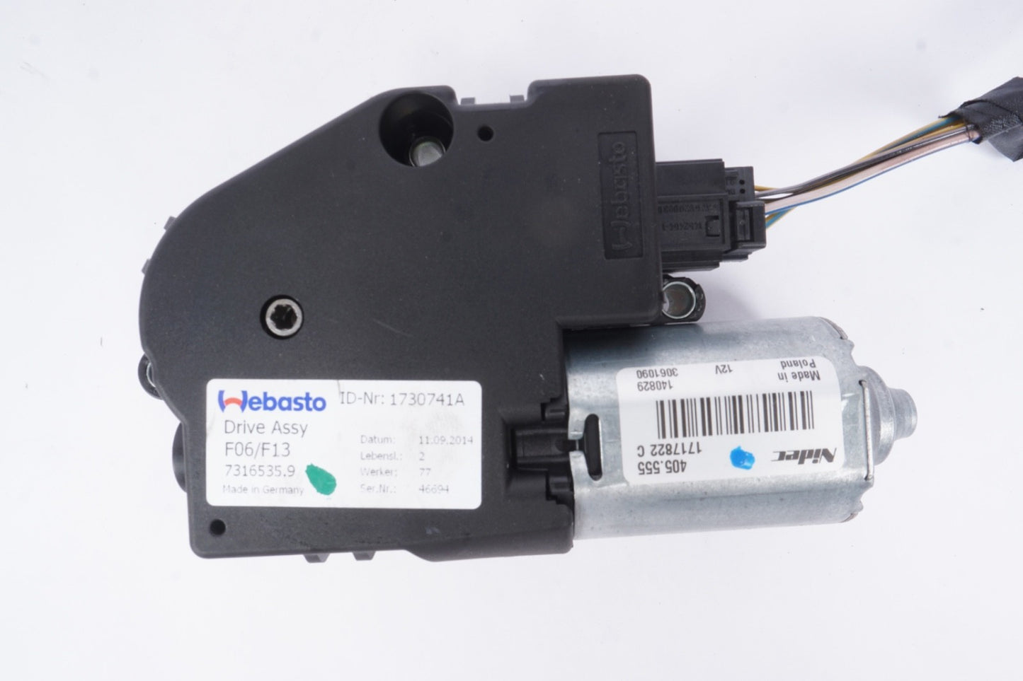 2012 - 2019 BMW 650I F06  SUNROOF MOTOR 7316535 OEM