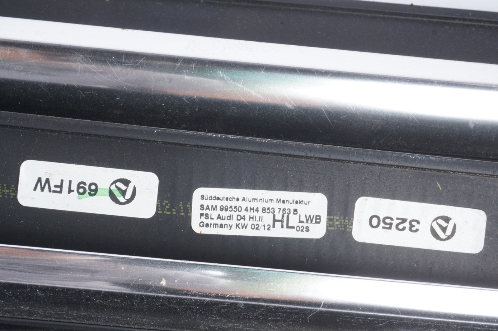 2011-2017 Audi A8L D4 Front Rear Left  Right Door Window Belt Molding Trim  SET