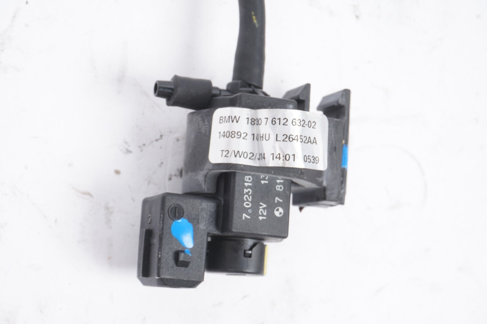 13-18 BMW 650i Exhaust Flap Vacuum Control Electric Valve Solenoid OEM