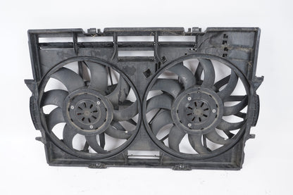 11-17 AUDI A8L A8 3.0L ENGINE COOLING FAN MOTOR W/ SHROUD OEM