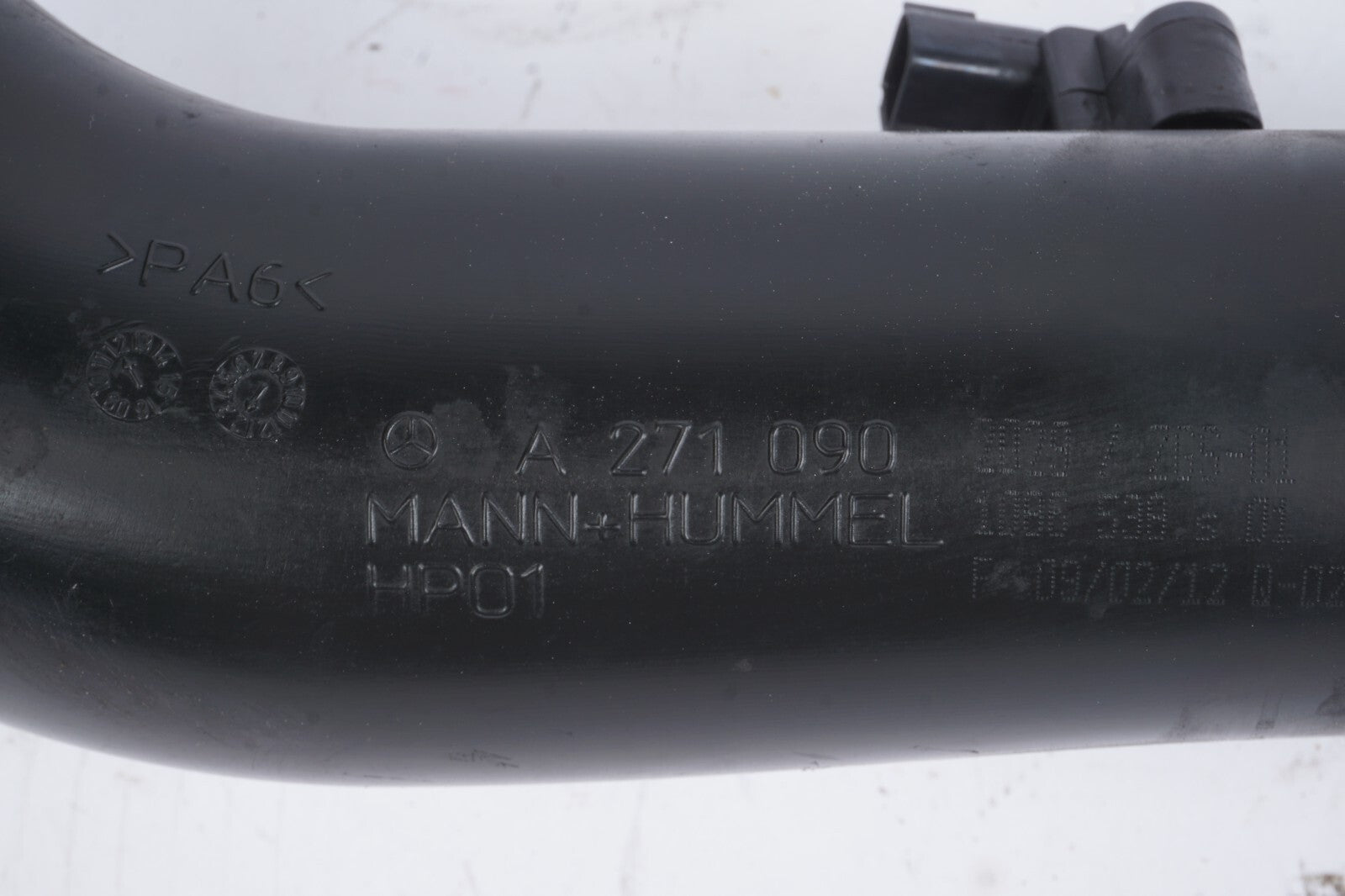 12-14 Mercedes W204 C250 Air Intake Hose Filter to Turbocharger 2710902029 OEM