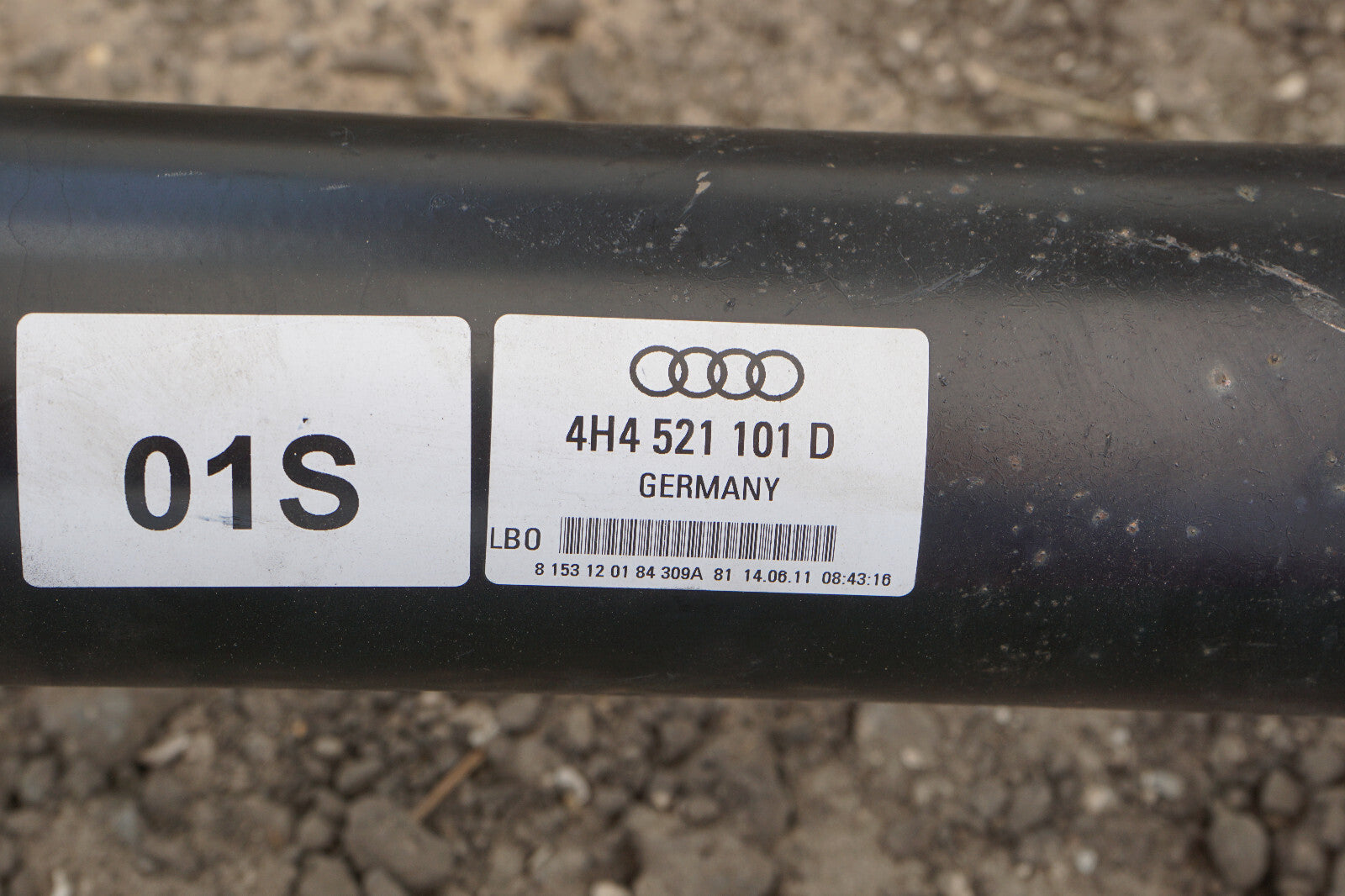 2011 2012 AUDI A8L QUATTRO REAR DRIVESHAFT 4H4521101D OEM