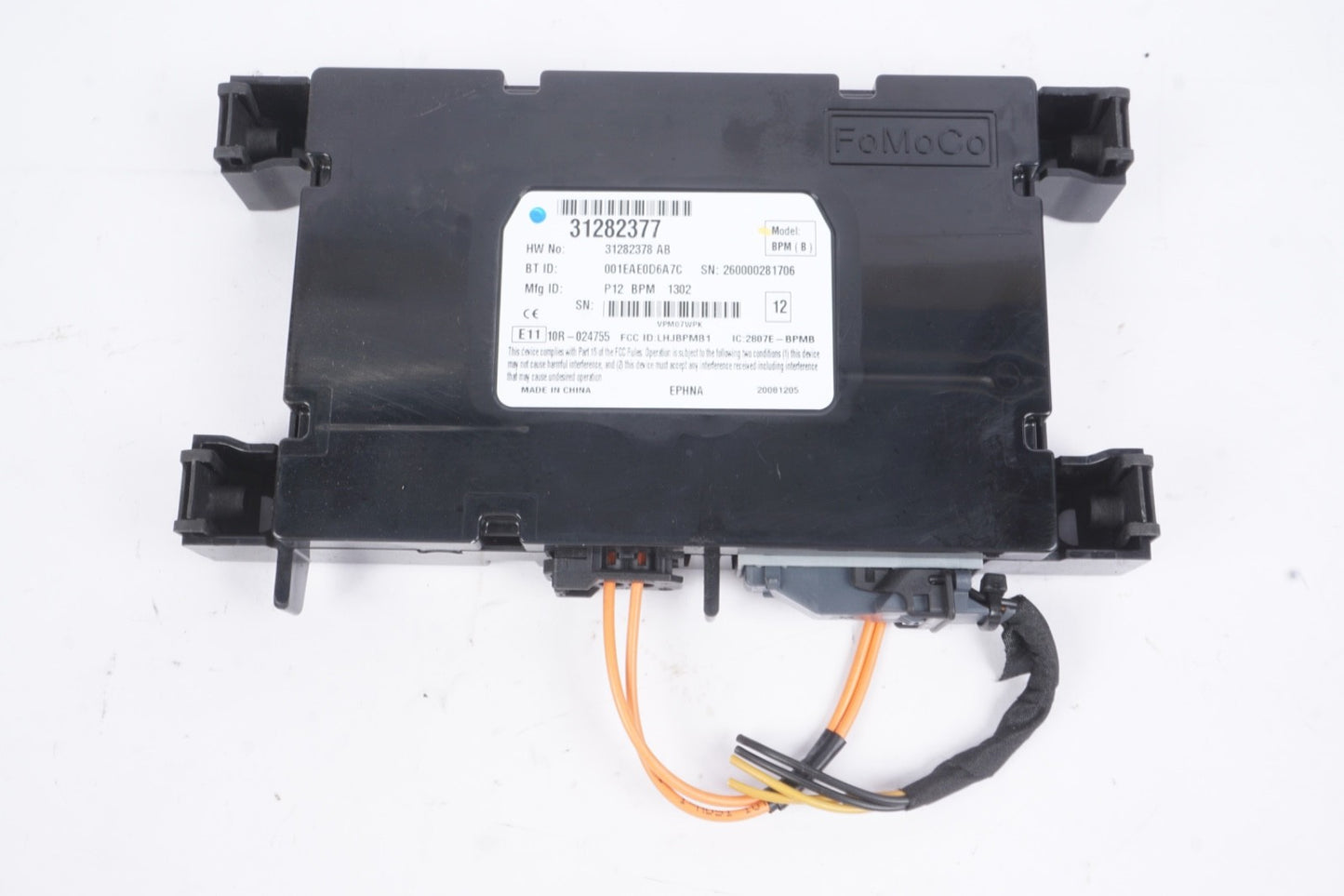 2008 - 2012 VOLVO C70 C30 V50 BLUETOOTH CONTROL MODULE UNIT OEM 31282377