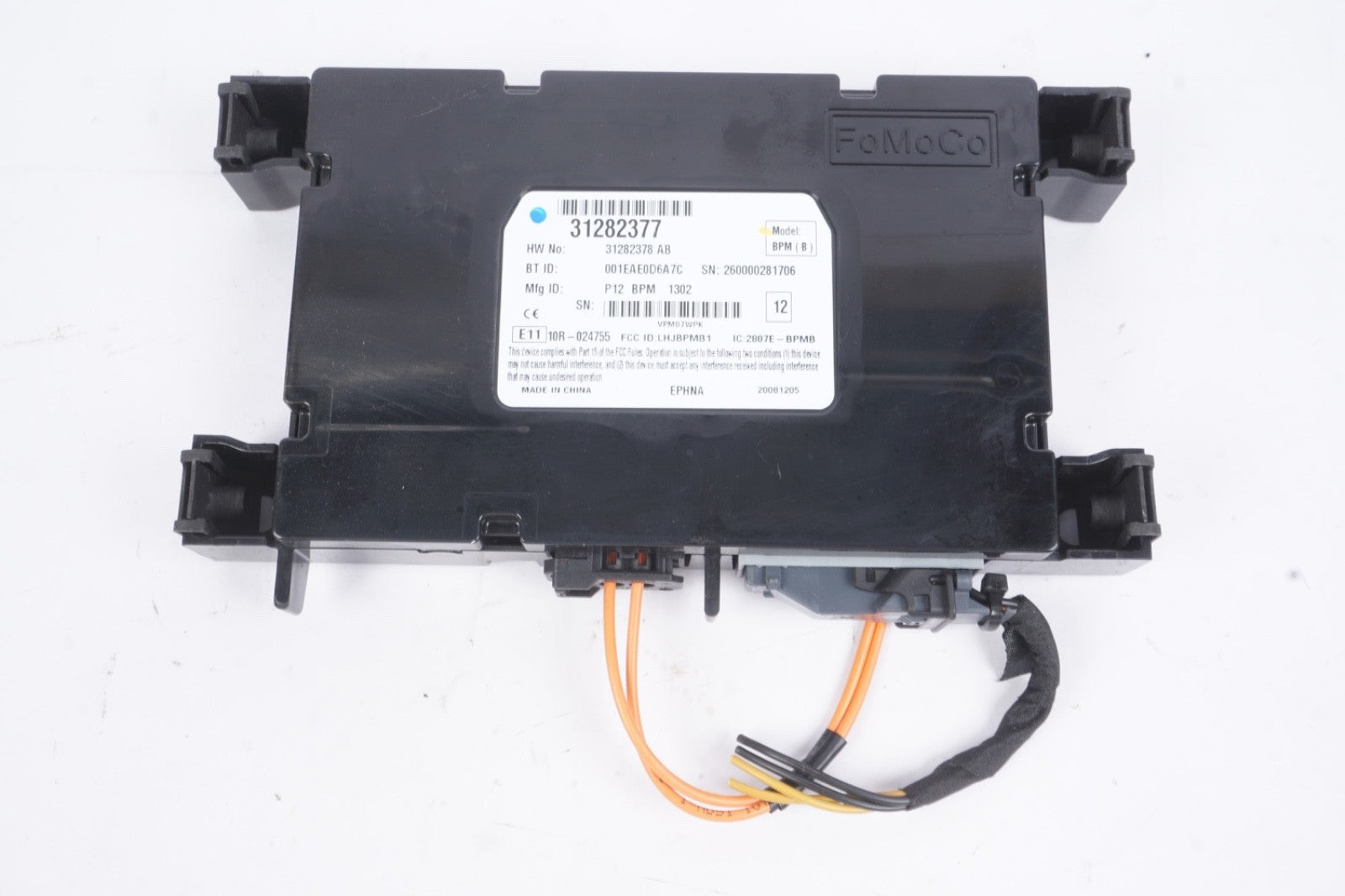 2008 - 2012 VOLVO C70 C30 V50 BLUETOOTH CONTROL MODULE UNIT OEM 31282377