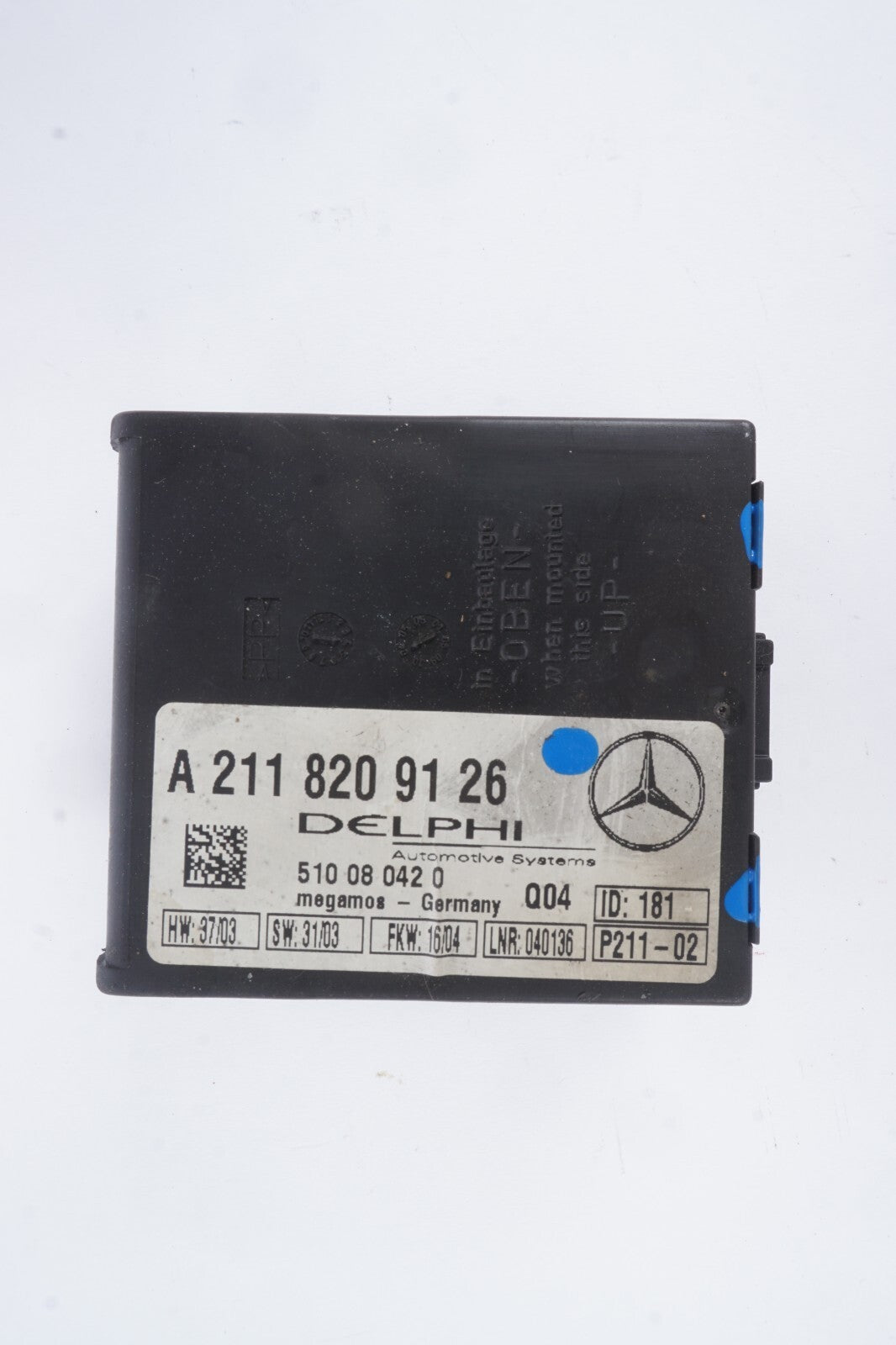 00-08 Mercedes SLK350 SL500 CL500 Anti Theft Alarm Sensor Control Module OEM
