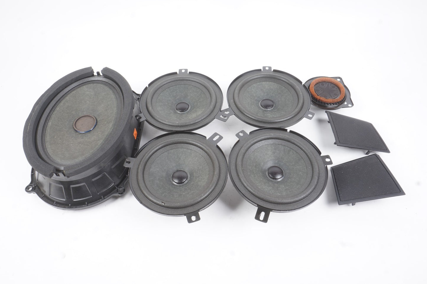 2014 - 2020 Maserati Ghibli Rear Subwoofer Speaker Tweeter Set Of 8 OEM