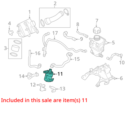 OEM BMW E70 F02 F10 550 650 750 X5 Engine N63 S63 Auxiliary Coolant Water Pump