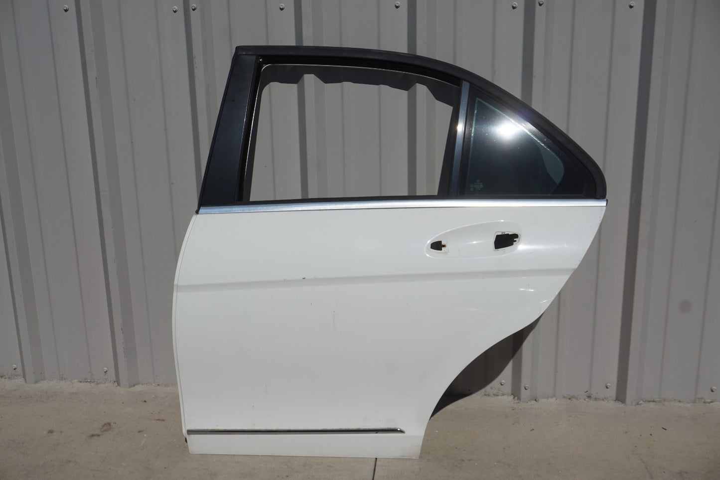 08-14 Mercedes-Benz C300 Sedan Rear Left Driver Side Door Shell OEM