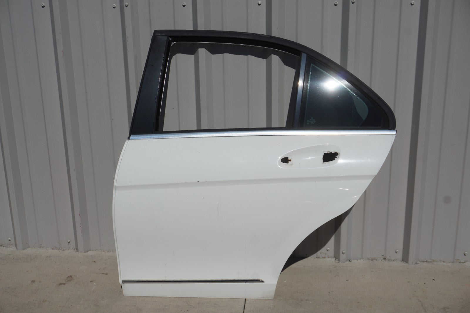 08-14 Mercedes-Benz C300 Sedan Rear Left Driver Side Door Shell OEM