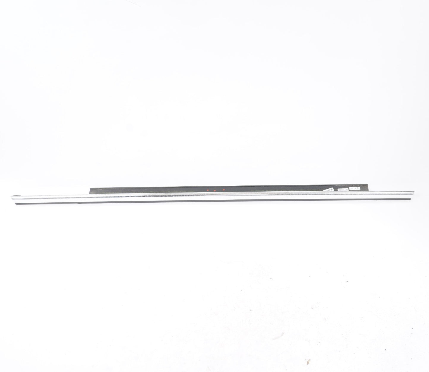 11-17 AUDI A8L REAR LEFT DRIVER SIDE DOOR WINDOW BELT MOLDING CHROME OEM