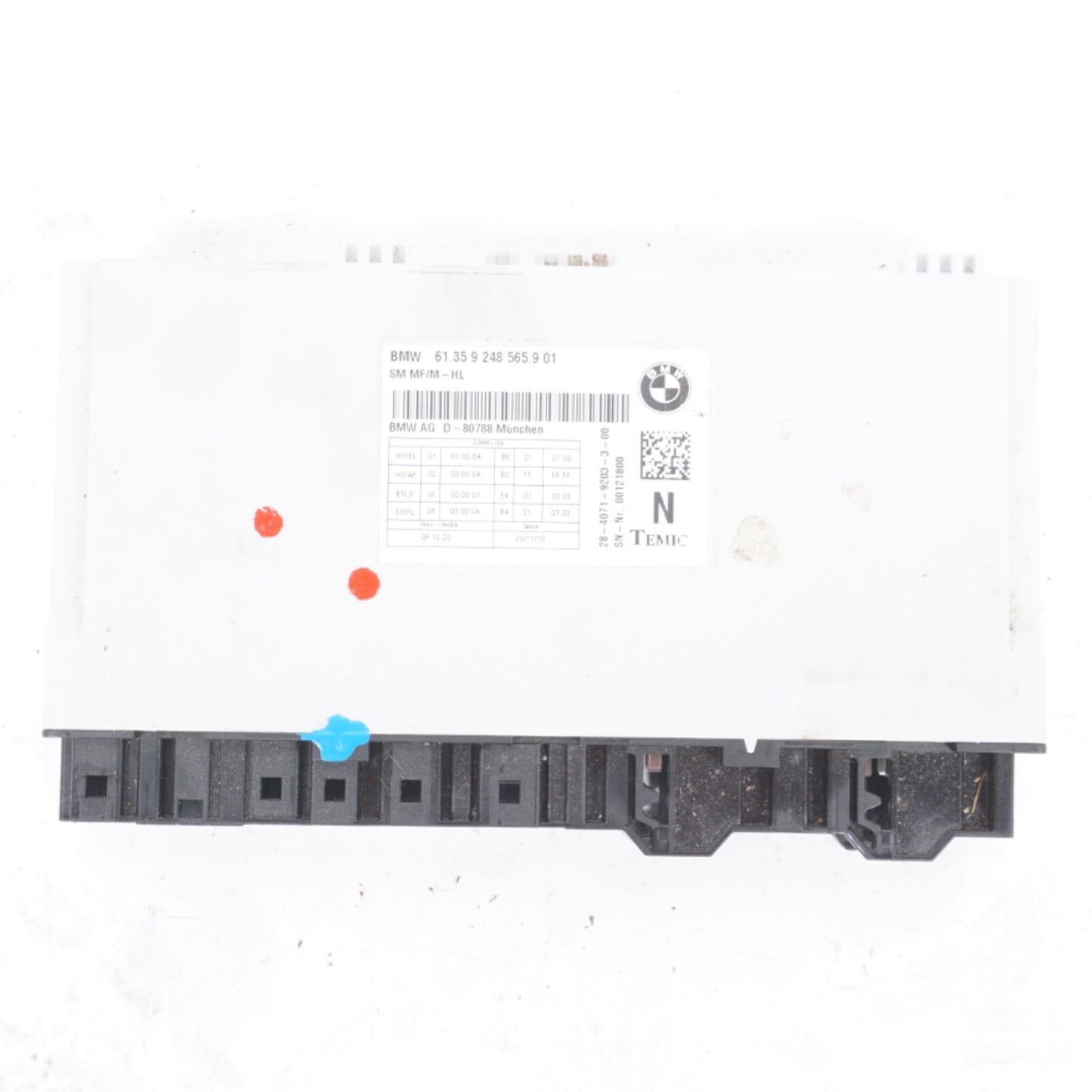 2011-2016 BMW F10 550I 535I 528I FRONT SEAT CONTROL MODULE MEMORY 9248565 OEM