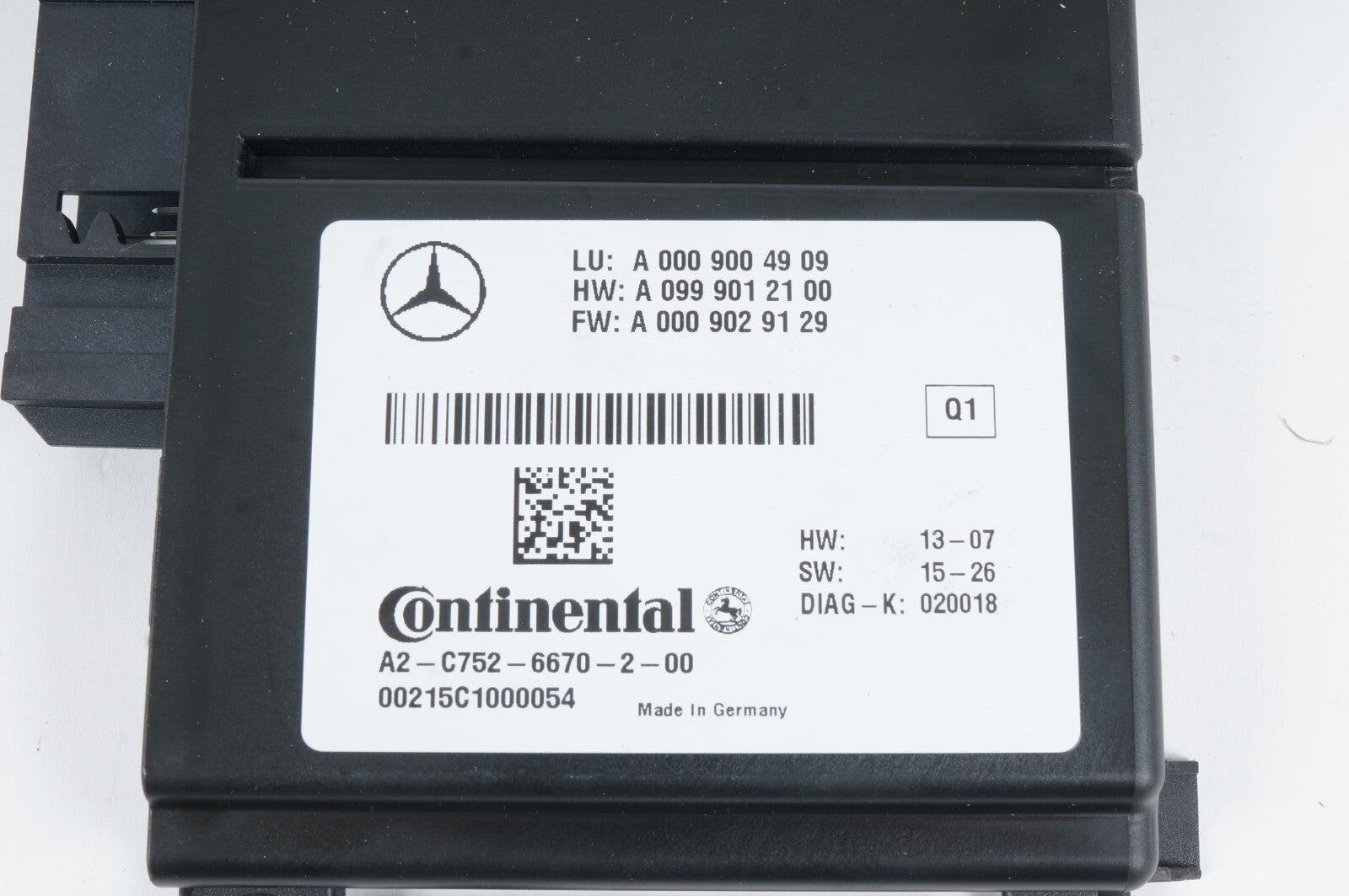 2016 2017 Mercedes W222 S500 BLIND SPOT ASSIST RADAR SENSOR CONTROL MODULE OEM