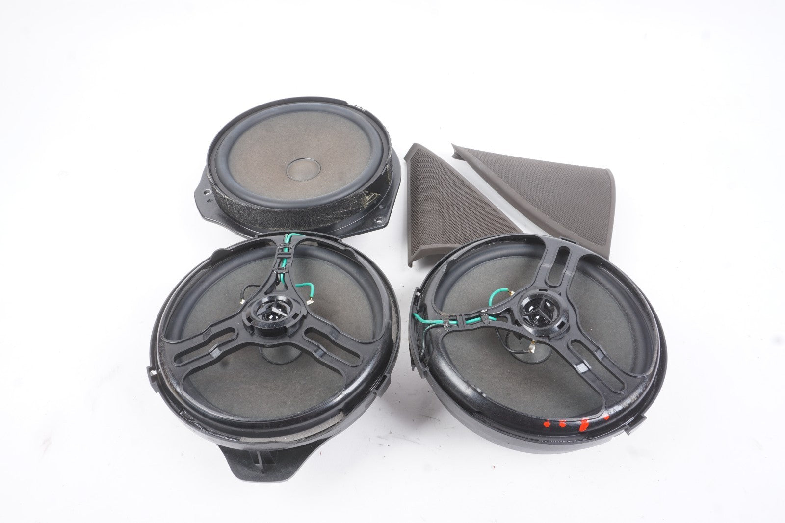 08-14 Mercedes-Benz C300 Audio Speaker Tweeter Set Of 5 OEM