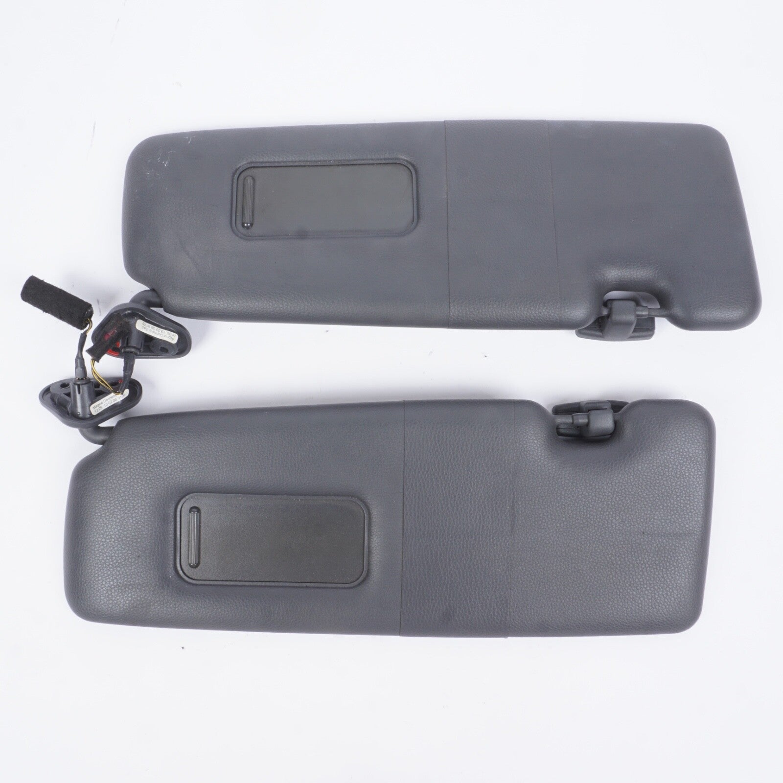 04-10 BMW 650i E64 Convertible Front Left Right Side Sun Visor OEM PAIR