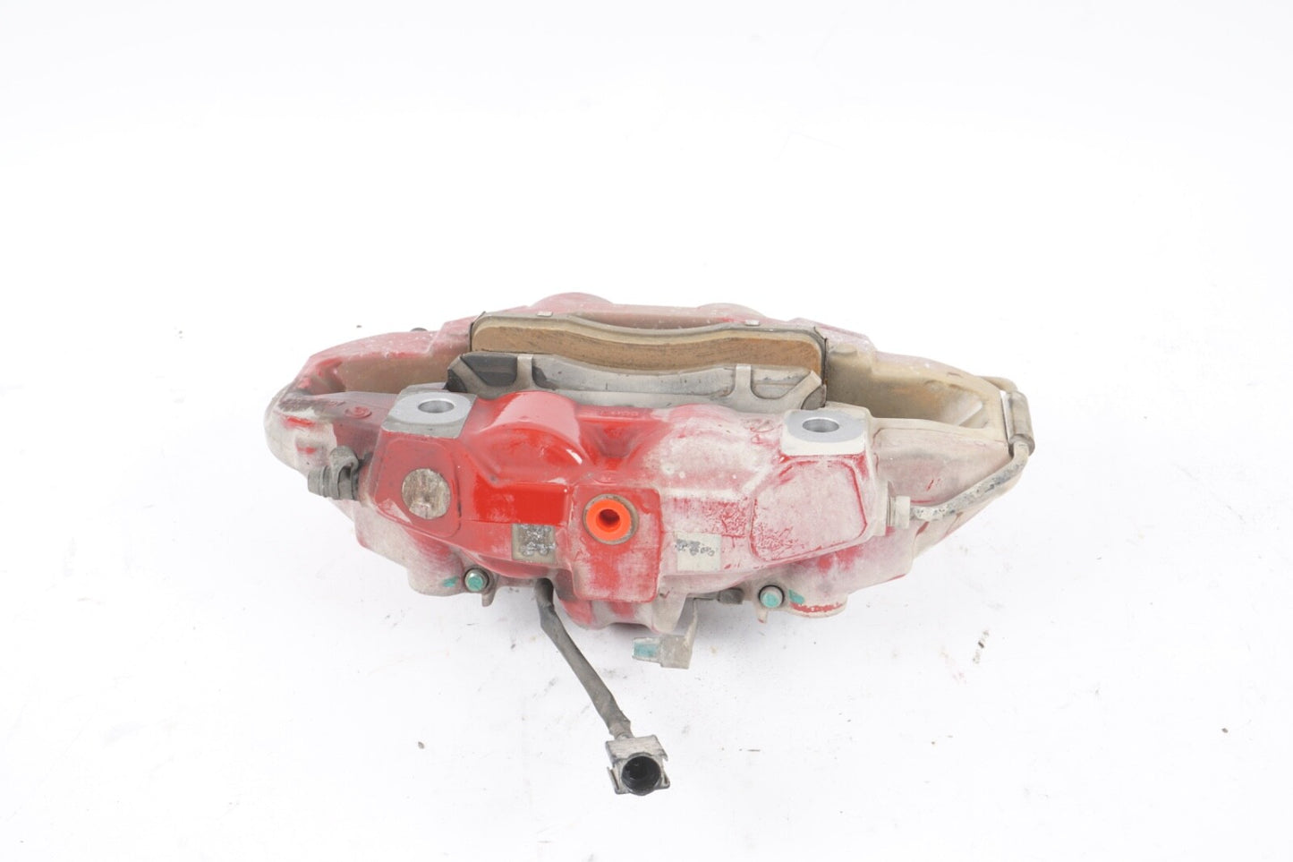 2017-2019 ALFA ROMEO GIULIA 2.0L RWD FRONT LEFT SIDE ABS BRAKE CALIPER RED OEM