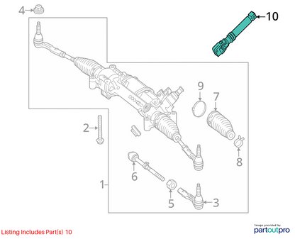 2010 - 2016 Mercedes E350 W212 Steering Column Intermediate Shaft Linkage OEM
