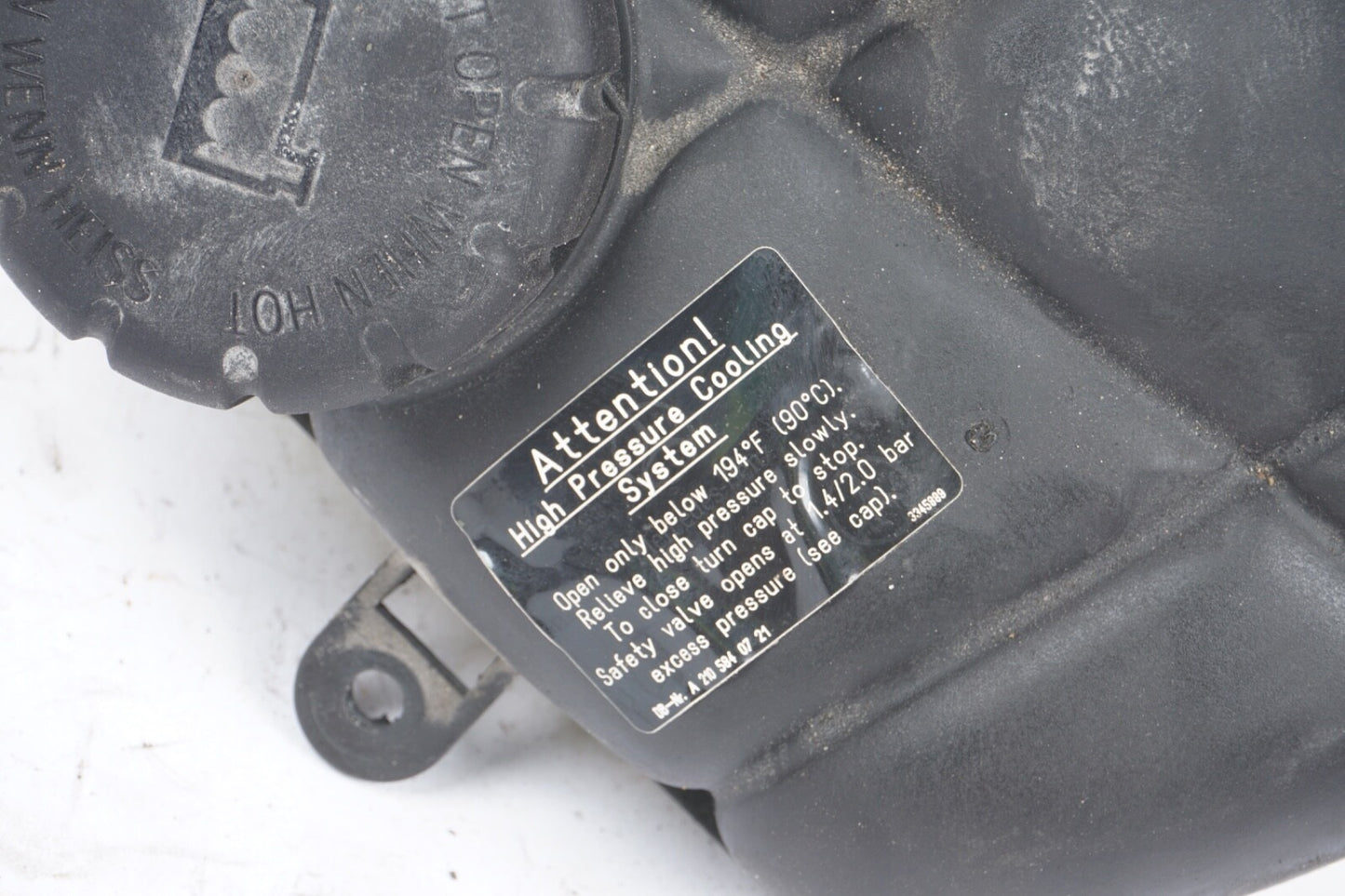 03-12 Mercedes R230 SL500 SL550 SL55 AMG Coolant Over Flow Reservoir Tank OEM