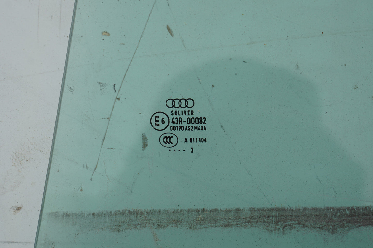 12 13 14 15 16 17 AUDI A7 REAR LEFT DRIVER SIDE DOOR WINDOW GLASS OEM