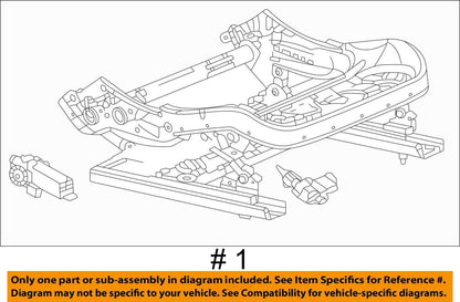 2020-2023 CADILLAC CT4 FRONT RIGHT PASSENGER SIDE SEAT TRACK FRAME W/ MOTOR OEM