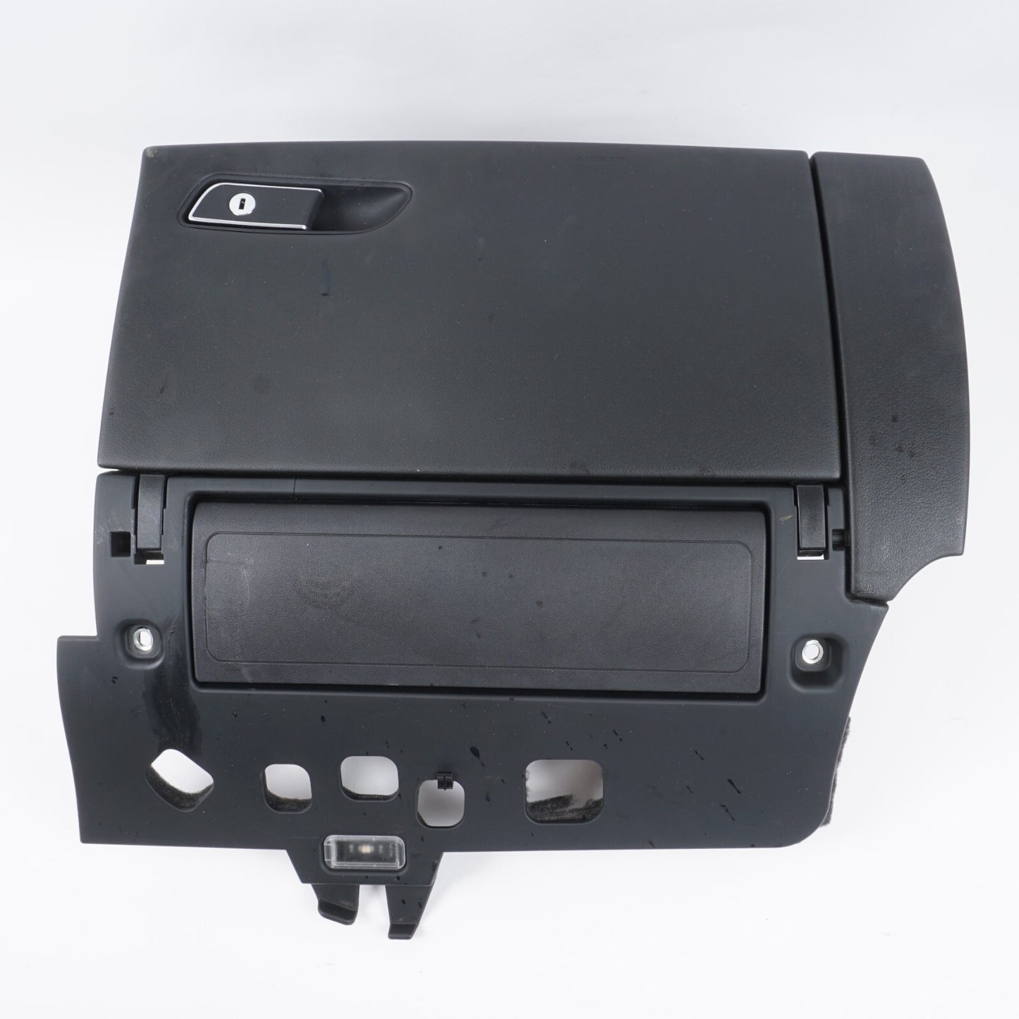 11-17 AUDI A8 A8L DASH DASHBOARD GLOVE BOX STORAGE COMPARTMENT   OEM