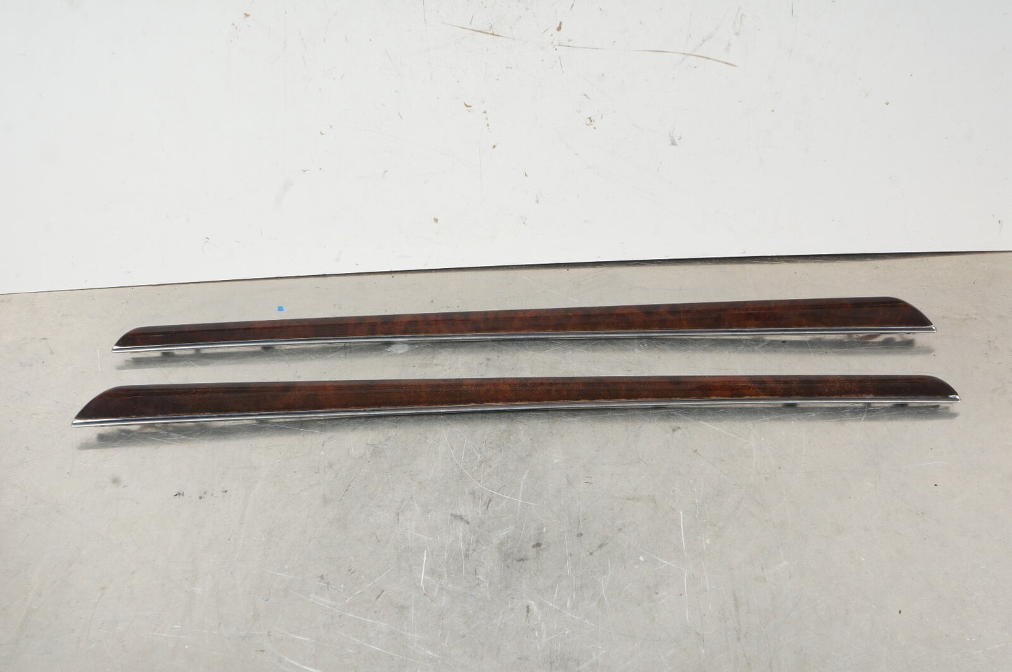 07-09 OEM Mercedes W221 S550 Rear Right Left Door Panel Trim Bezel Cover Wood