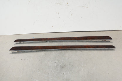 07-09 OEM Mercedes W221 S550 Rear Right Left Door Panel Trim Bezel Cover Wood