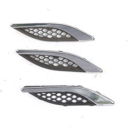 2014 - 2020 Maserati Ghibli Left Fender Chrome Vent Trim Molding Set Of 3 OEM