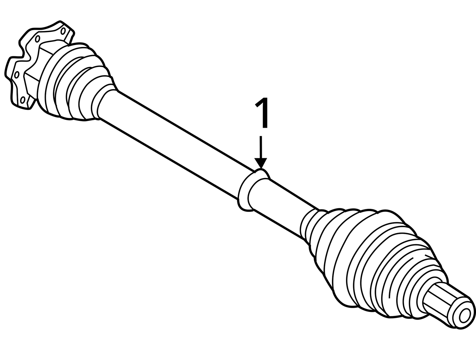 12-18 Audi A6 A7 A8 Quattro C7 Front Left or Right CV Axle Shaft Assembly OEM