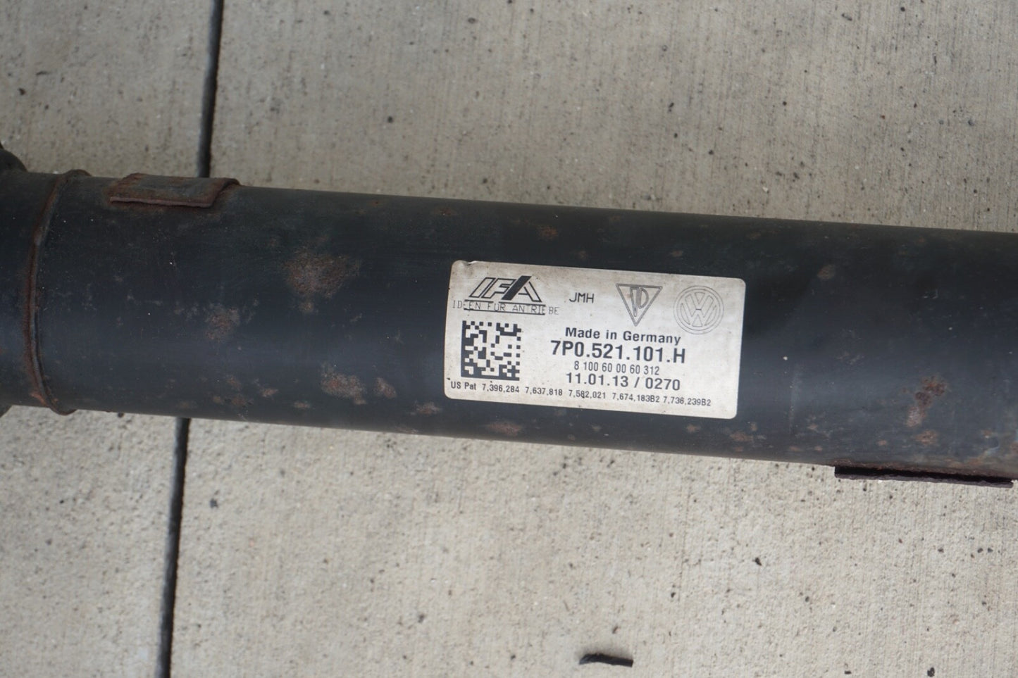 2011-2018 PORSCHE CAYENNE 3.6L AWD FRONT DRIVE SHAFT 7P0521101 OEM