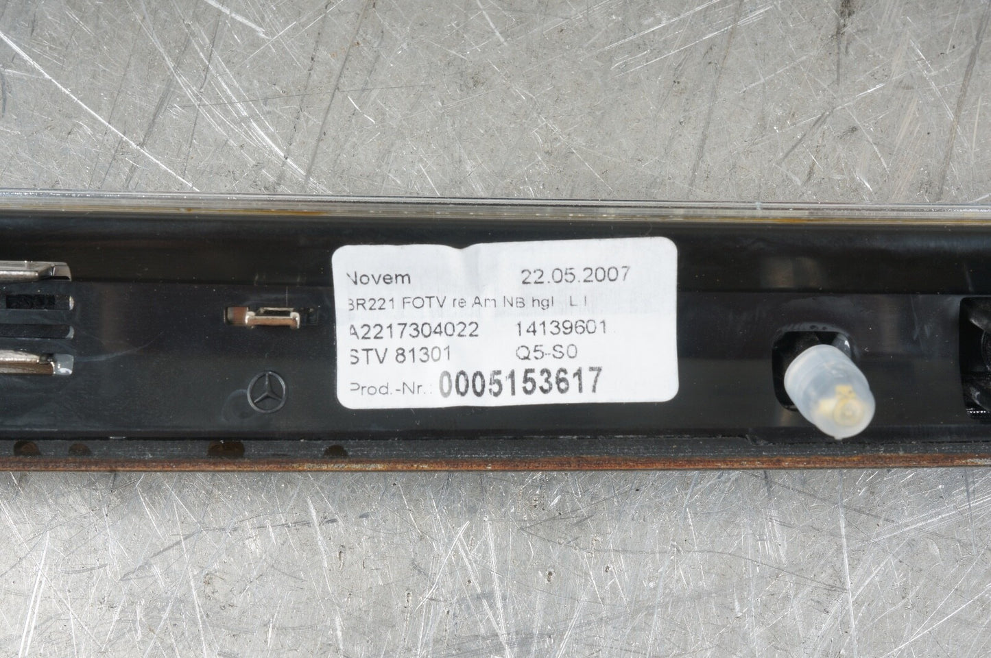 07-09 OEM Mercedes W221 S550 Rear Right Left Door Panel Trim Bezel Cover Wood