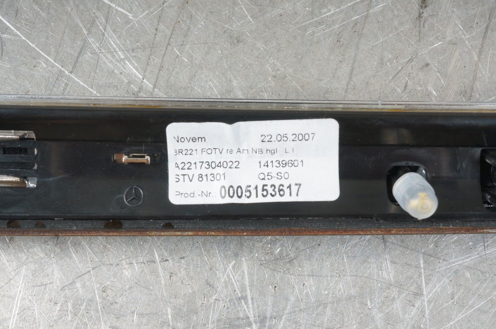 07-09 OEM Mercedes W221 S550 Rear Right Left Door Panel Trim Bezel Cover Wood