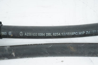 03 - 06 Mercedes R230 SL500 Heater Core Coolant Hoses Lines  OEM