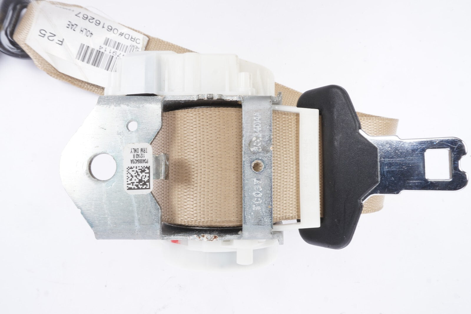 2011 - 2017 Bmw  X3 F25 Rear Left Driver Side Seat Belt Retractor Beige OEM